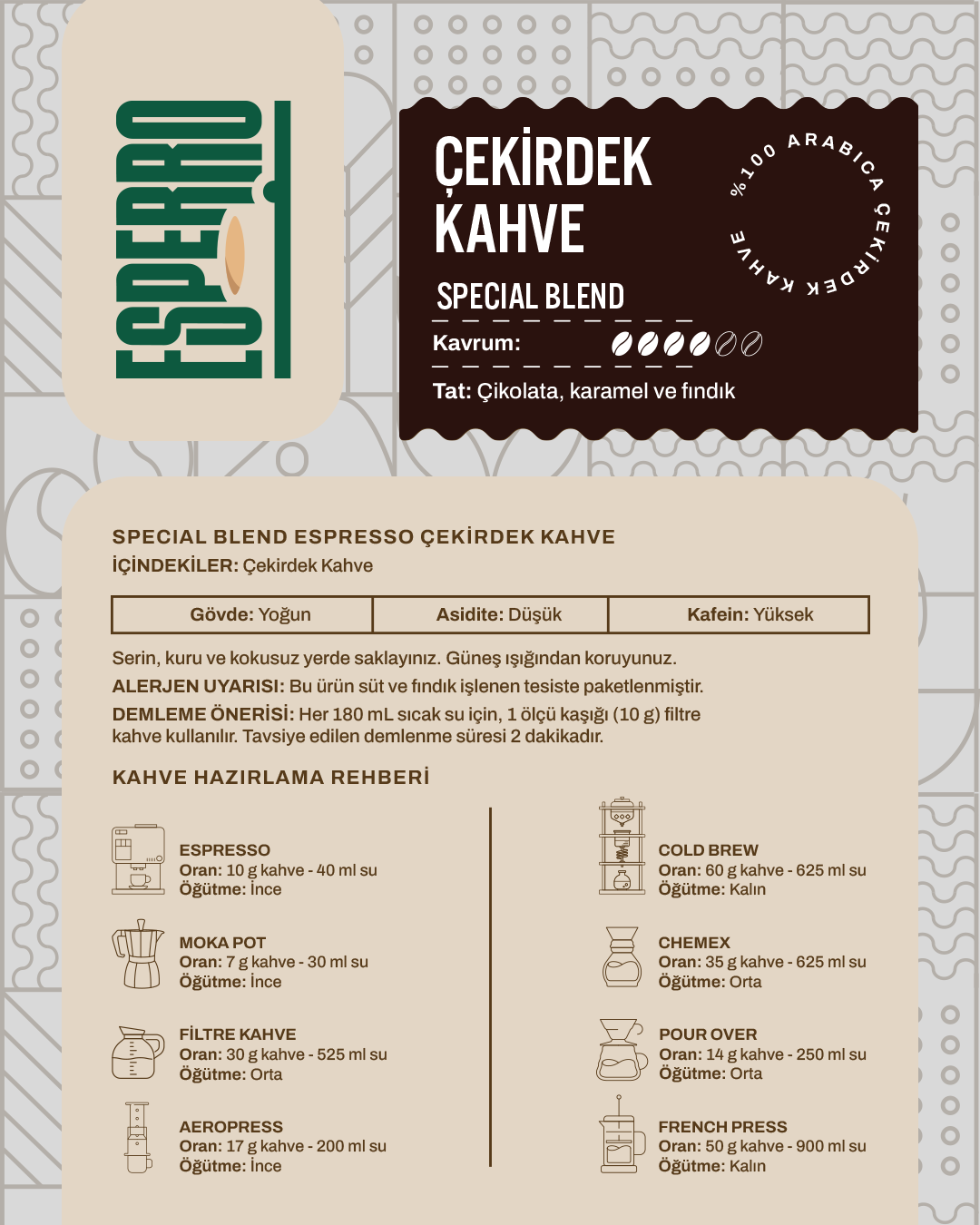 Special Blend Dənə Qəhvə 500 q